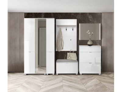 Модулно портманто ELEGANCE LINE set 1 (бяло гланц)